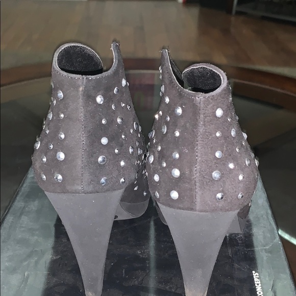 Women’s black heel with rhinestone - Picture 4 of 4